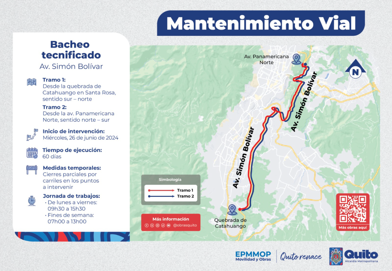 Este miércoles inicia el bacheo tecnificado de 43 kilómetros en la ...