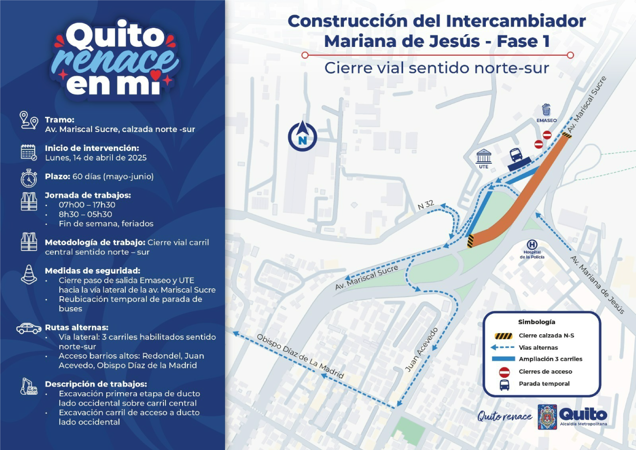 Cierre vial sentido norte-sur de la avenida Occidental desde el 14 de ...